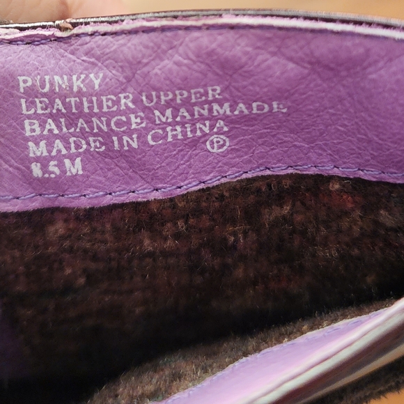 New Kenzie Punky boots. Dark purple/ burgundy size 8.5 - Picture 8 of 8